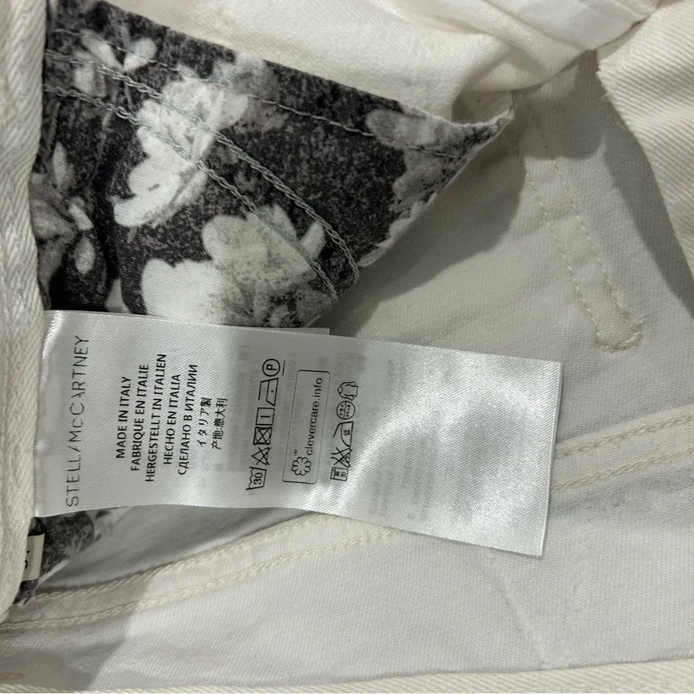 STELLA MCCARTNEY • White Cutoff Shorts • Sz 31 • - Picture 8 of 10